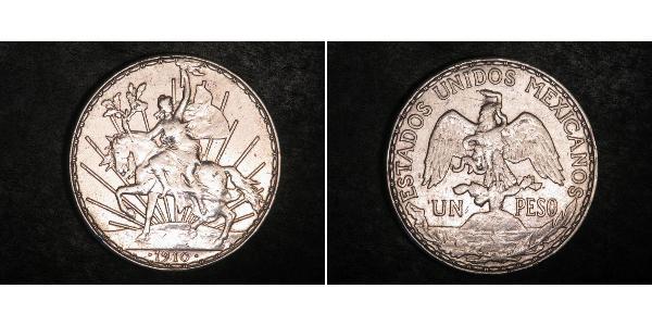 1 Peso Messico (1867 - ) Argento 