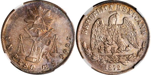 1 Peso Messico (1867 - ) Argento 