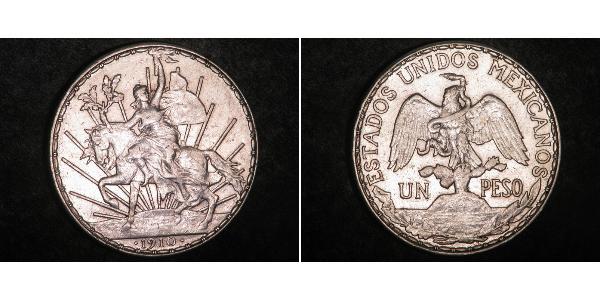 1 Peso Messico (1867 - ) Argento 