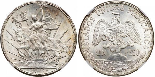 1 Peso Messico (1867 - ) Argento 