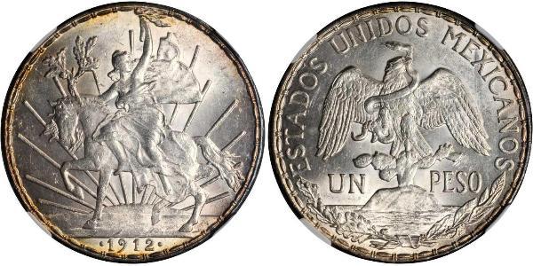 1 Peso Messico (1867 - ) Argento 