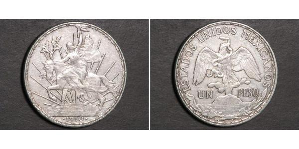1 Peso Messico (1867 - ) Argento 