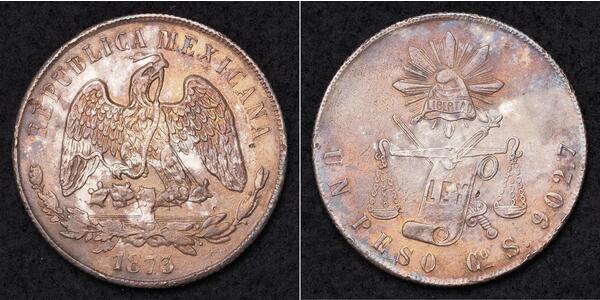 1 Peso Messico (1867 - ) Argento 