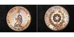 1 Peso Paraguay (1811 - ) Argento 