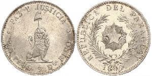 1 Peso Paraguay (1811 - ) Argento 