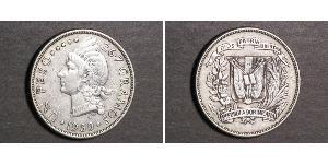 1 Peso Repubblica Dominicana Argento 