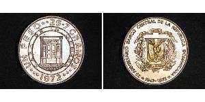 1 Peso Repubblica Dominicana Argento 