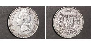 1 Peso Repubblica Dominicana Argento 