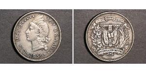 1 Peso Repubblica Dominicana Argento 