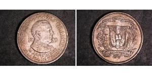 1 Peso Repubblica Dominicana Argento 