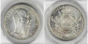 1 Peso Secondo Impero Messicano (1864 - 1867) Argento Maximilian I of Mexico (1832 - 1867)