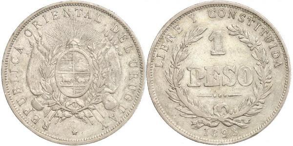 1 Peso Uruguay Argento 