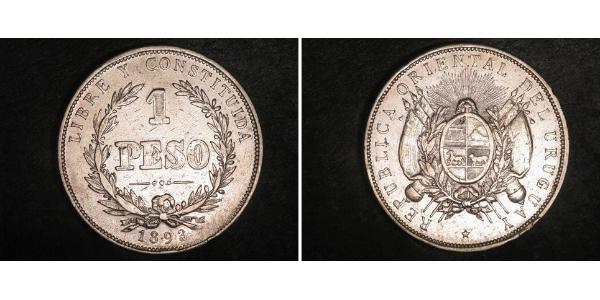 1 Peso Uruguay Argento 