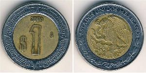 1 Peso México (1867 - ) Bimetal 