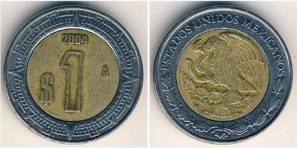 1 Peso México (1867 - ) Bimetal 