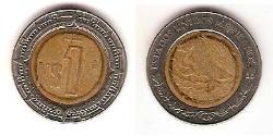 1 Peso United Mexican States (1867 - ) Bimetal 