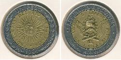 1 Peso 阿根廷 Bimetal 