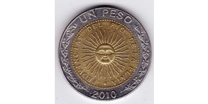 1 Peso 阿根廷 Bimetal 