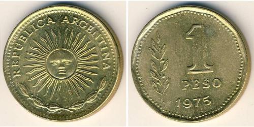 1 Peso Argentine Republic (1861 - ) Brass 