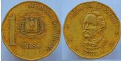 1 Peso República Dominicana Cobre/Zinc 