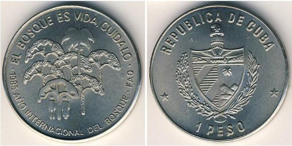 1 Peso Cuba Copper/Nickel 