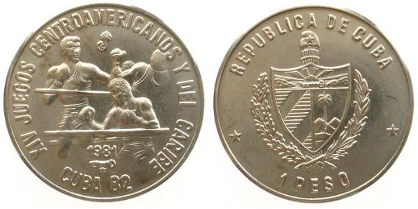 1 Peso Cuba Copper/Nickel 