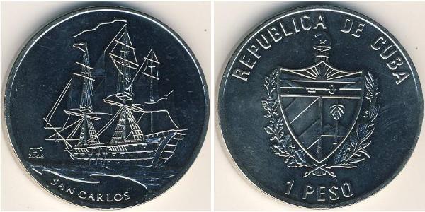 1 Peso Cuba Copper/Nickel 
