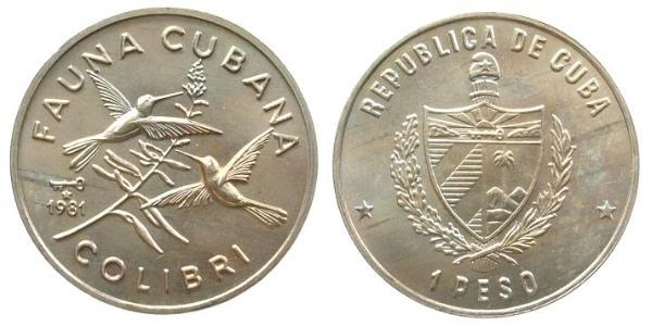 1 Peso Cuba Copper/Nickel 