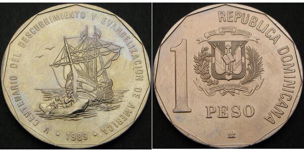 1 Peso Dominican Republic Copper/Nickel 