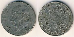 1 Peso United Mexican States (1867 - ) Copper/Nickel 