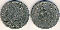 1 Peso Chili Cuivre/Nickel 