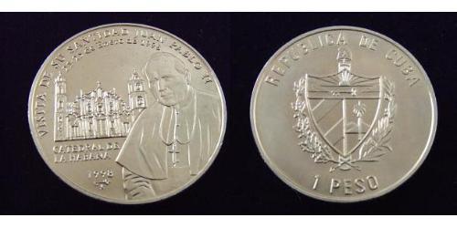 1 Peso Cuba Cuivre/Nickel John Paul II (1920 - 2005)