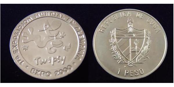 1 Peso Cuba Cuivre/Nickel 
