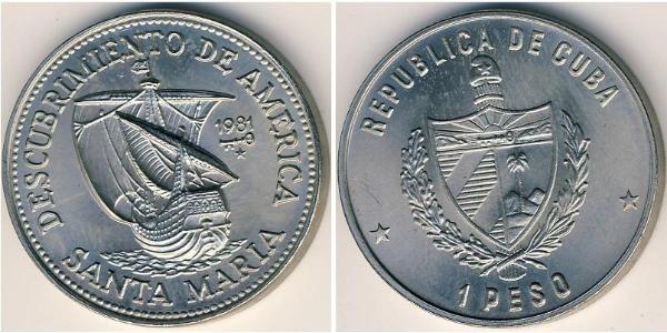 1 Peso Cuba Cuivre/Nickel 