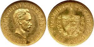 1 Peso Cuba Gold 