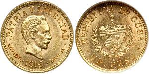 1 Peso Cuba Gold 