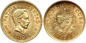 1 Peso Cuba Gold 