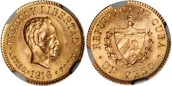 1 Peso Cuba Gold 