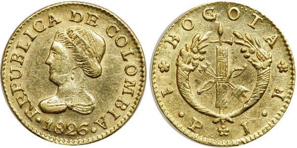 1 Peso Großkolumbien (1819 - 1831) Gold 