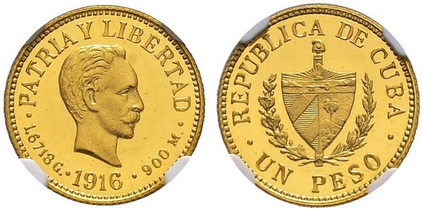 1 Peso Kuba Gold 