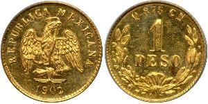 1 Peso Mexiko (1867 - ) Gold 