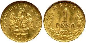 1 Peso Mexiko (1867 - ) Gold 