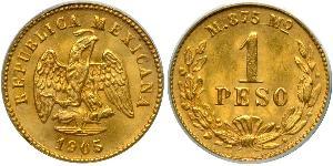 1 Peso Mexiko (1867 - ) Gold 