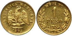 1 Peso Mexiko (1867 - ) Gold 