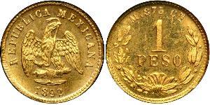 1 Peso Mexiko (1867 - ) Gold 