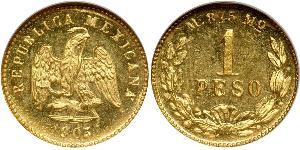 1 Peso Mexiko (1867 - ) Gold 