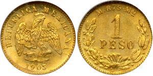 1 Peso Mexiko (1867 - ) Gold 