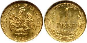 1 Peso Mexiko (1867 - ) Gold 