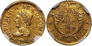 1 Peso Republic of Colombia (1819 - 1831) Gold 