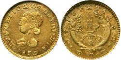 1 Peso Republik Neugranada (1831–1858) Gold 